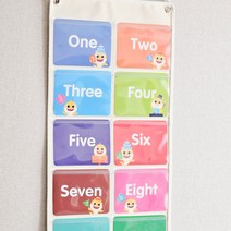 마이포켓 타입11 벽걸이 학습 포켓 수납 전집 cd DVD 낱말 단어 카드 노출 똑쟁 핑크퐁 도치맘 스콜라스틱, 타입11 [압착고무]