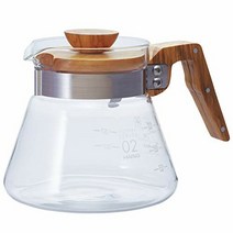 HARIO (하리오) 커피 서버 600 올리브 우드 실용 용량 600ml VCWN-60-OV HARIO(ハリオ) コーヒーサーバー600 オリーブウッド 実用容量600ml VCWN-60, 1개, 상품명참조