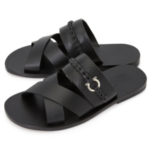 페라가모 럭스보이 GIOTTO NERO 0759946 남자 슬리퍼