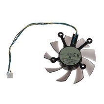 R128015SU 75mm 4pin 4x43mm EAH5830/6850/8600/9800 GTS 260/450/460 HD7850 그래픽 카드 냉각 팬, 한개옵션0