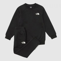백화점정품 노스페이스 KIDS 키즈 에센셜 맨투맨 스웨트셔츠 세트 NM5MN51SBLK K S ESSENTIAL SWEAT SET