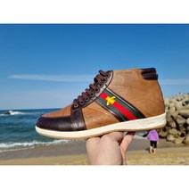 [하크수제화] 주문시 국내제작 047 천연소가죽 남여공용 캐쥬얼화 운동화 브라운