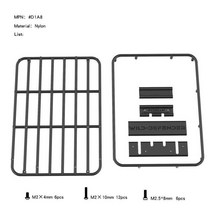 트랙스 Trx4 디펜더 브론코 K5 G500 축 Scx10 자동차 쉘 인테리어 시트 D110 컨버터블 버전 313/324mm 하드 카, [17] luggage rack