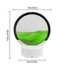 3D 모래 시계 인테리어 소품 선물용 샌드아트 크리에이티브 감압 퀵 샌드 페인팅 장식 3d 입체 사무실 유리 아트 회전율 동적 테이블 램프, [02] color 2