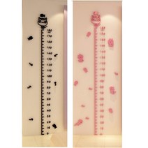 병원벽 어린이 신장 키재기자180cm입체스티커 줄자 키측정기 키즈키재기, 핑크