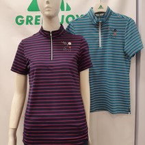 동아수성점 그린조이 캐주얼하고 시원한 착용감의 스트라이프 여성 티셔츠 GS21KL21W
