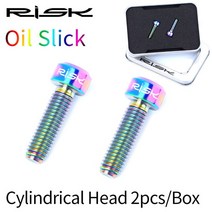 자전거튜닝 부품 악세사리 M5x18mm 자전거 안장봉 클램프 나사 티타늄 Ti MTB 도로 브레이크 레버 고정 볼, 01 M5x18  1 Rainbow