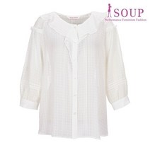 러플넥 핀턱 블라우스(SW8LSC3)