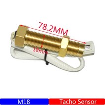 레브 카운터 타코미터 센서 4000/6000/7000/8000 RPM 디젤 자동차 차량용 모터 보트 타코 미터 M16/M18, 02 M18