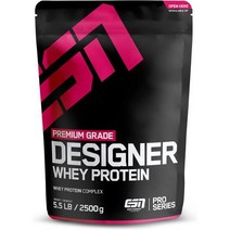 WPI보충제 게이너 단백질 살찌는보충제 ESN 디자이너 유청 바닐라 1000g Beutel, 개암, 2.5kg(1er 팩)