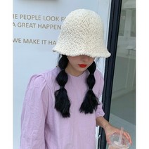 라앤미어스 뽀글이 윈터 버킷햇 벙거지 양털 패션모자