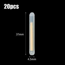 2자 어항 라이트 조명 낚시 플로트 스틱 형광등 20 강아지 형광 다크 글로우 액세서리 2.2-4.5mm, [06] 4.5mm
