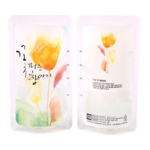 한약봉지/꽃피는항아리파우치100매/스탠딩파우치
