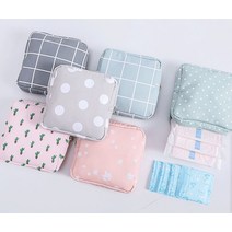 다용도 휴대용 여행 사각 미니 가방 파우치 속옷 생리대