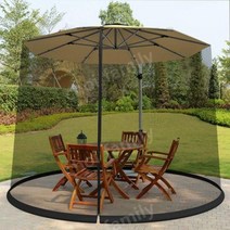 야외 모기장 파라솔모기장 캠핑 천막모기장 루프탑, 블랙 220x220x230cm 우산 제외, 상세 페이지 참고