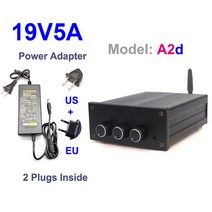 무선 블루투스 스피커 2x80W Infineon MA12070 디지털 오디오 전원 QCC3031 APTX-HD 20W 200W HiFi 스테레오 앰프 클래스 D Aux, [08] A2d 19V5A, 08 A2d 19V5A
