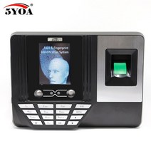 지문인식기 호환 생체 지문 시간 출석 시계 레코더 직원 디지털 전자 영어 리더 기계 USB RFID ID 카드, 한개옵션0