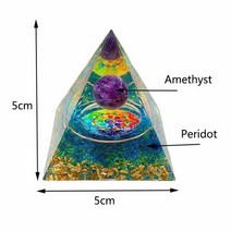 천연석 원석 차크라 자수정 파워스톤 수제 에너지 orgone 피라미드 페리도트 치유 자연 크리스탈 레이키 생성기 orgonite 피라미드 명상 도구