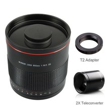 900mm F8.0 카메라 망원 수동 프라임 미러 렌즈   2X 텔레컨버터   T2 어댑터 캐논 니콘 펜탁스 올림푸스 소니 후지 DSLR