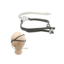 코골이방지 양압기 CPAP 교체용 헤드 기어 스트랩 및 클립 ResMed P10 용 비강 베개 액세서리 마스크 미, 01 one size