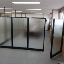 퍼니스원 45t불투명 강화유리파티션 높이2000, 불투명 w 1200