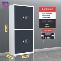 잠금 문서 사무실 보관함 캐비닛 파일 보관 대형 철제, 수박홍회색문쌍절(비밀번호잠금), 1.2mm