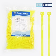 D_컬러 케이블타이 황색 100X2.5mm 자이안트록, 단품