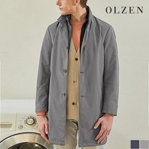 올젠 스탠 카라 라이너 탈부착 트렌치 코트 ZOB1CP1301