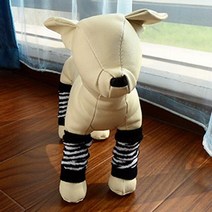 강아지 슬개골 탈구 계단 슬개골 보호대 다리 깁스 관절 보조기 개대 개 양말 레그 워머 프로텍터 레드 포장, 블랙 s