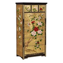 나비장 인테리어가구 문양 고가구 오두장 장농 전통장, 레트로 두바두 (50x30x110cm)