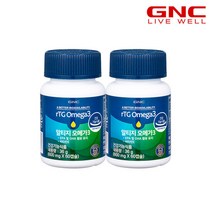 [GNC] 알티지 오메가3 60캡슐 (1개월분) x 2병, 단품, 단품