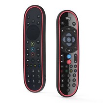 리모컨 찾기 Sika 케이스 스마트 TV 스카이 Q EC302 EC201 음성 제어 보호 프리미엄 실리콘 커버 컨트롤러, 02 Only Case BlackRed