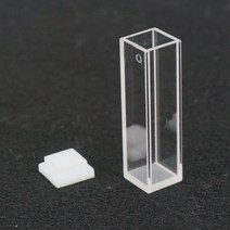 형광 분광계 용 뚜껑이 있는 JGS1 석영 큐벳 셀 3.5ml 10mm 경로, 한개옵션1, 한개옵션0