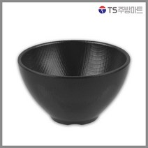 [돌산멜라민] 체크(흑) - 면기볼 (업소용그릇 멜라민그릇 예쁜그릇 식당접시 멜라민볼 멜라민찬기 검정색그릇), 블랙 5인치 (DS-7840)