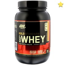 옵티멈뉴트리션 Gold Standard 100% Whey Protein Powder 딸기 바나나 907g(2파운드), 1개, 기본