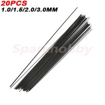 단단한 탄소 섬유 막대 보강로드 1MM 1.5MM 2MM 3MM 0.5 m DIY RC 비행기용 고강도 경량 RC부품 호환, 2.0MM 0.5m 20PCS