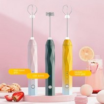 전동 자동 우유 거품기 휘핑기 휴대용 USB 충전식 전기 계란 커피 블렌더 베이킹 및 버블, green