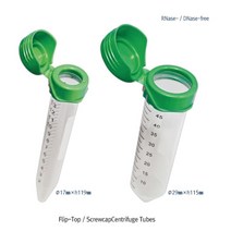 원-터치 원심관 Screwcap Centrifuge Tube, 15ml, 종이랙 - 50개입