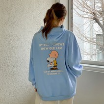 마인드 캐릭터 루즈 롱 후드