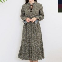JJM-SS240 여자플라워밑단프릴원피스