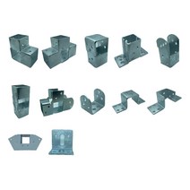 각파이프 알루미늄 사각 파이프 기둥 고정 클램프 수직 직경 알루미늄 합금 광축 크로스 블록 강관 브래킷, 13 Different 12x16mm