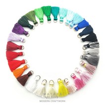 마크라메 비즈 악세사리 재료 미니 태슬 티니 타슬(24COLORS), 9.코랄