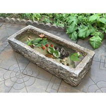 돌확 수반 어항 수련 연못 정원 대형 사각수반 1.5m, 직사각형 1.5m