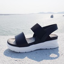 맨슈머 커플 키높이 스트랩 베이직 캐주얼 여름 스판 밴딩 샌들 남자 여자 남성 여성 5cm