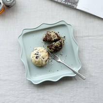 벨라 사각접시 8인치-디저트 카페 홈카페분위기 도자기접시, 화이트