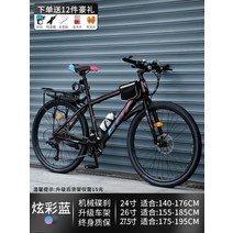 MTB 자전거 산악 출퇴근 성인 학생 남성 여성 오프로드 가성비 26 27 인치 30단, 27단 + 26인치cm, B