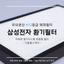 (주)삼성전자 전열교환기 환기시스템 RHF-025MHB1 / RHF-030MHB1 / RHF-035MHB1 호환용 H12등급 헤파필터, 41평
