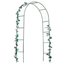 장미 포도 나무 식물 넝쿨 지지대 시렁 아치 장미, 16 직경  검정색스팬 180 측면 40