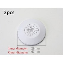 에어컨 구멍 막기 배관 커버 마개 메꾸기 전세집 2pcs 플라스틱 벽 예약 구멍 캡 라운드 샤워 수도꼭지 각도 밸브 트림 커버 에어컨 파이프 플러그 장식 스냅 온 플레이트, 15-29 유형
