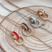 노이드비 써지컬스틸 로마숫자 크리스탈투링 팔찌